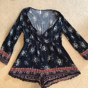 Long sleeve romper